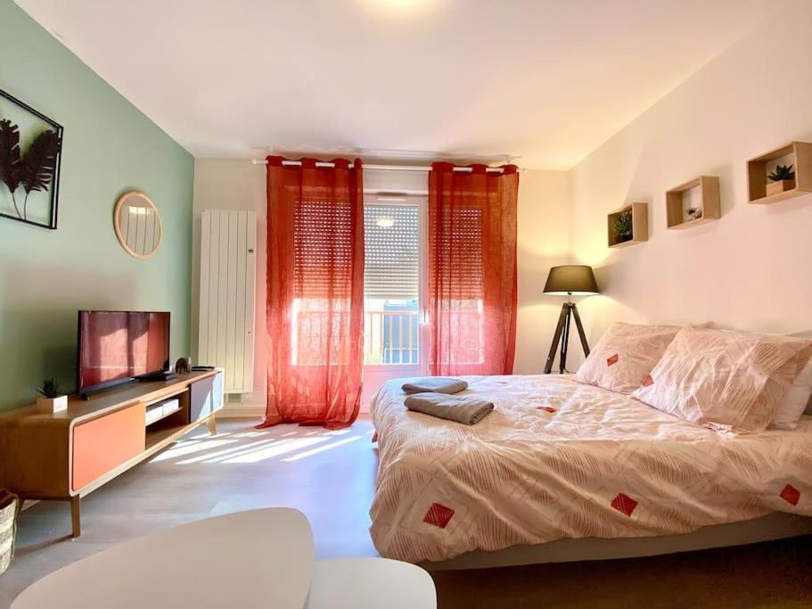 T2 Cosy Proche Hopital + Parking Gratuit Sur Place Auxerre Exterior photo